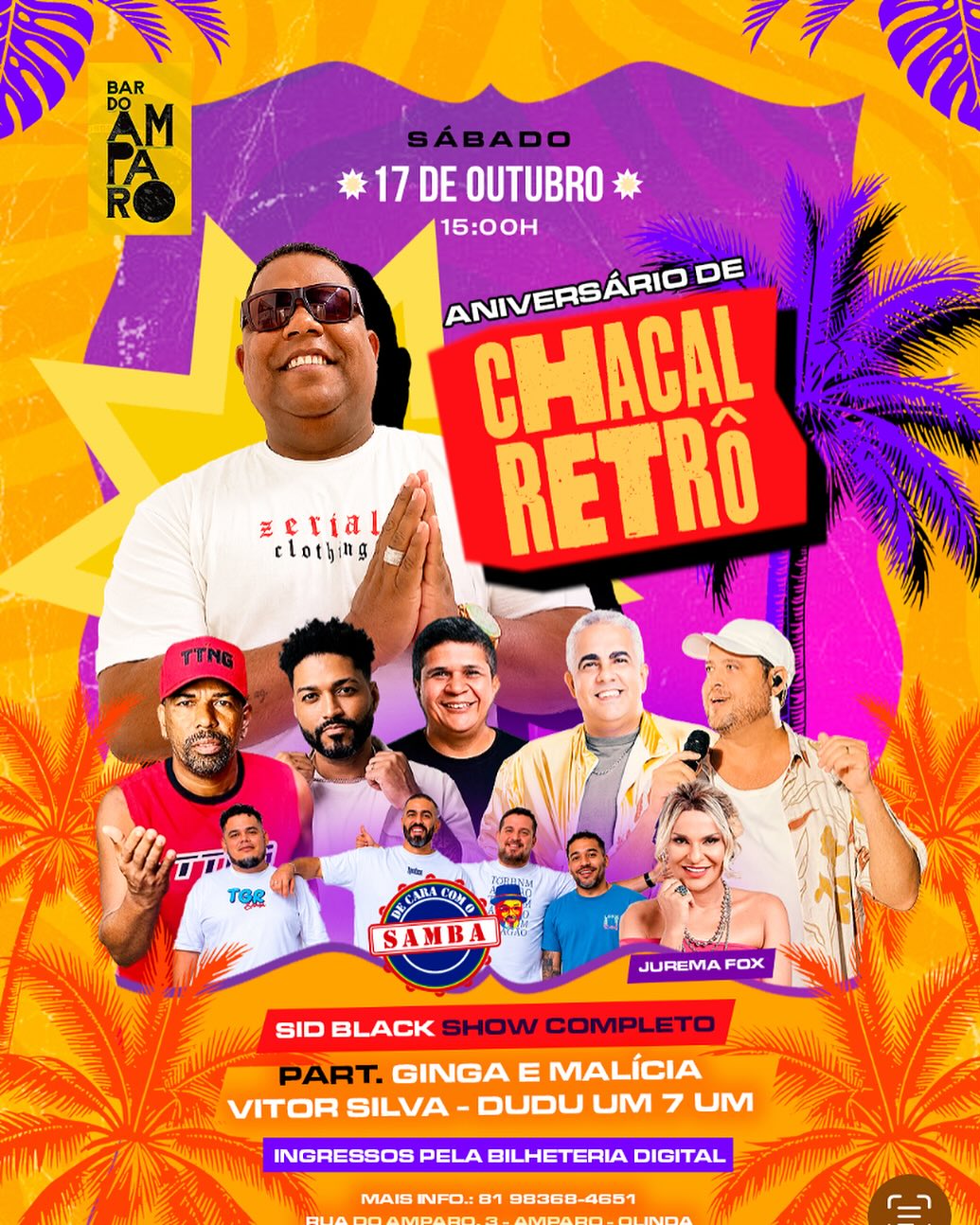 ANIVERSÁRIO DE CHACAL RETRÔ